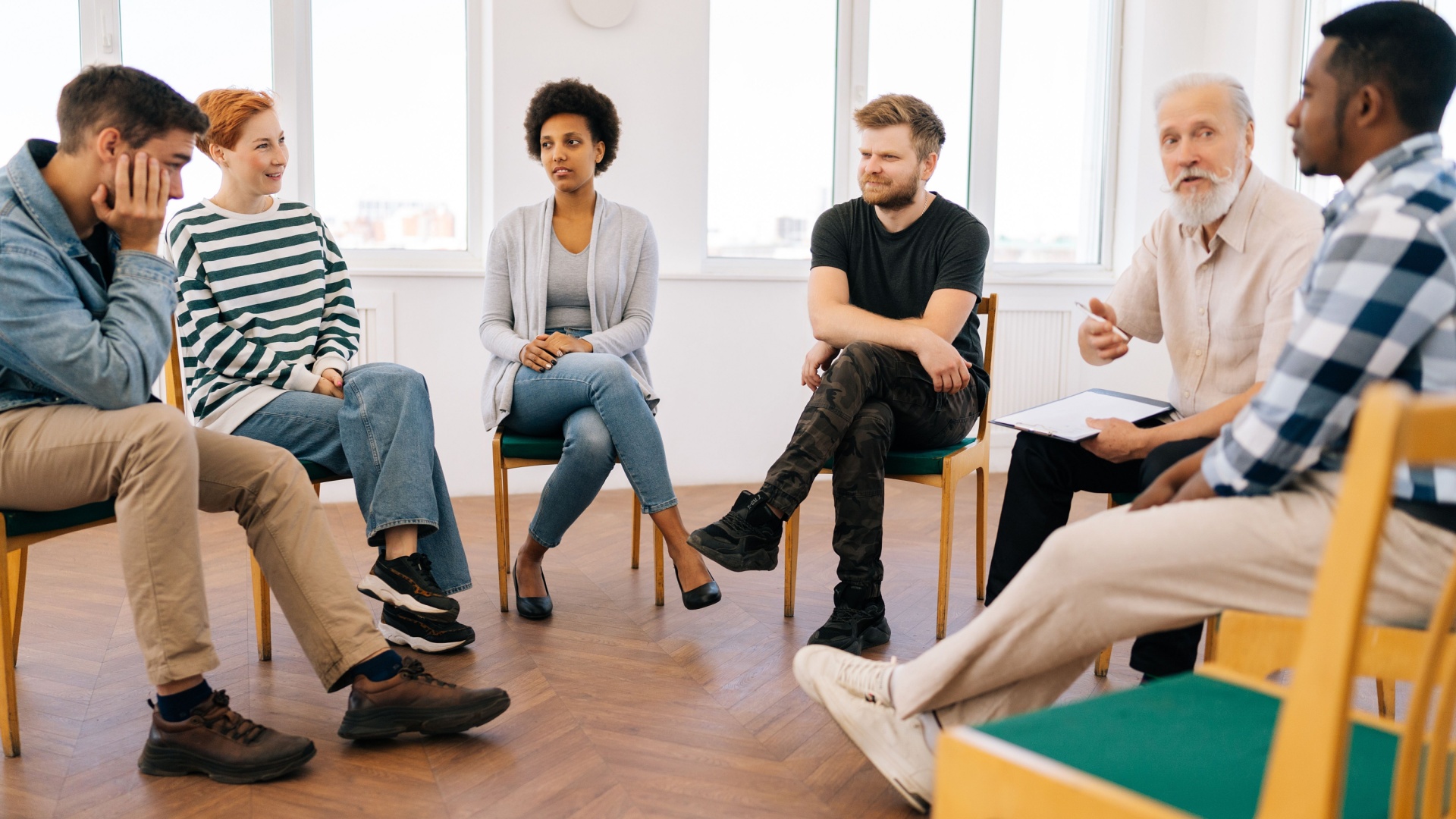 group therapy session at a treatment facility Intensive Outpatient Program IOP