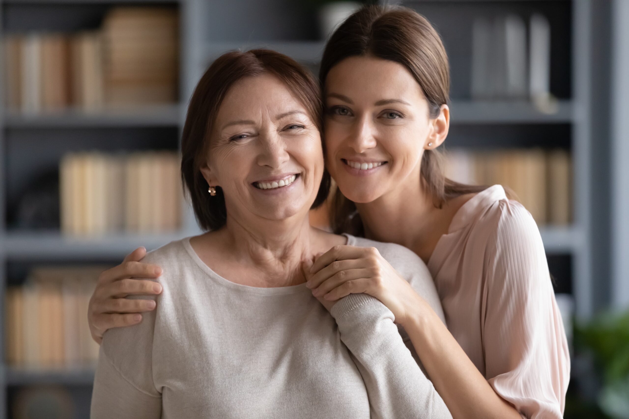 Family reconnecting after addiction recovery
