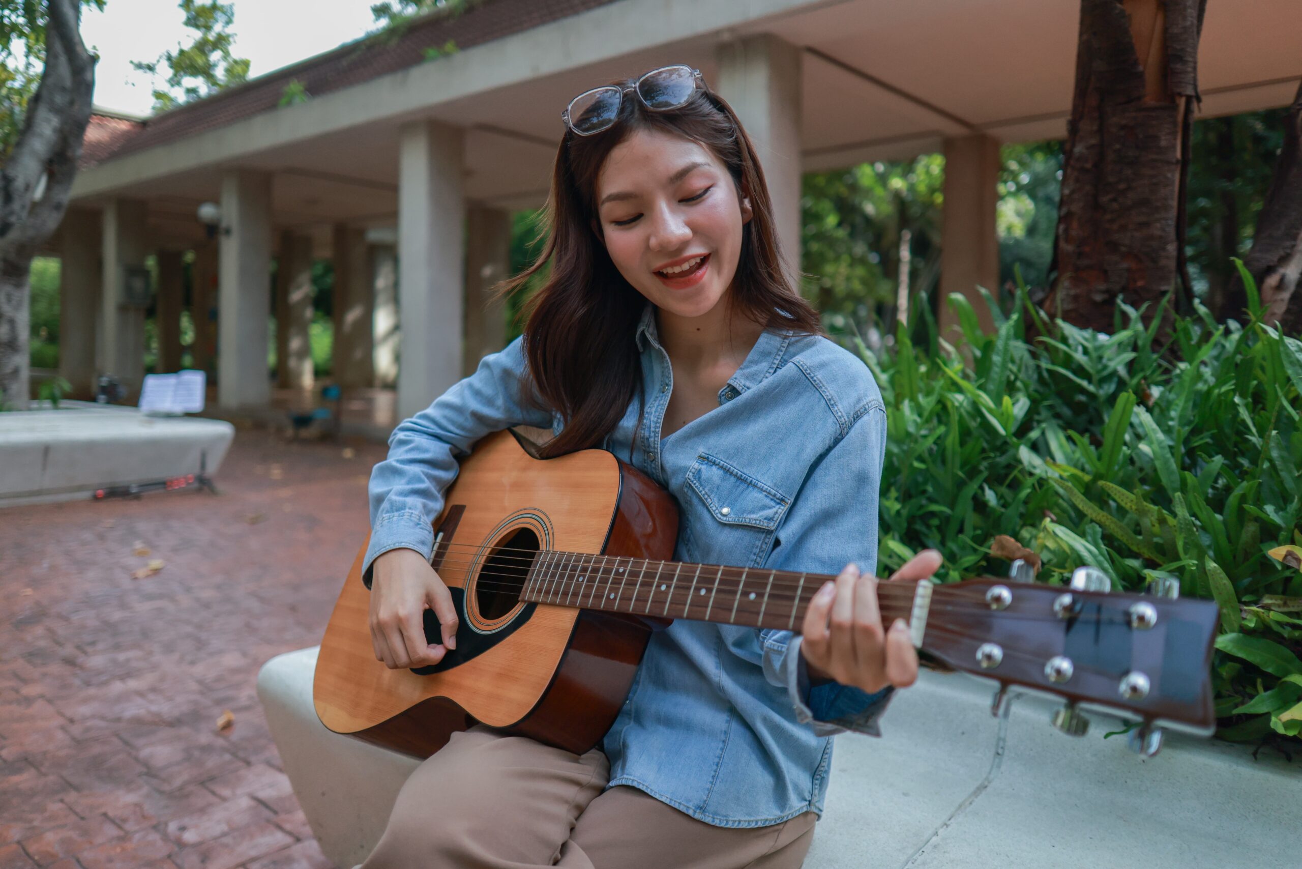 Singer reflecting how music and singing support mental health